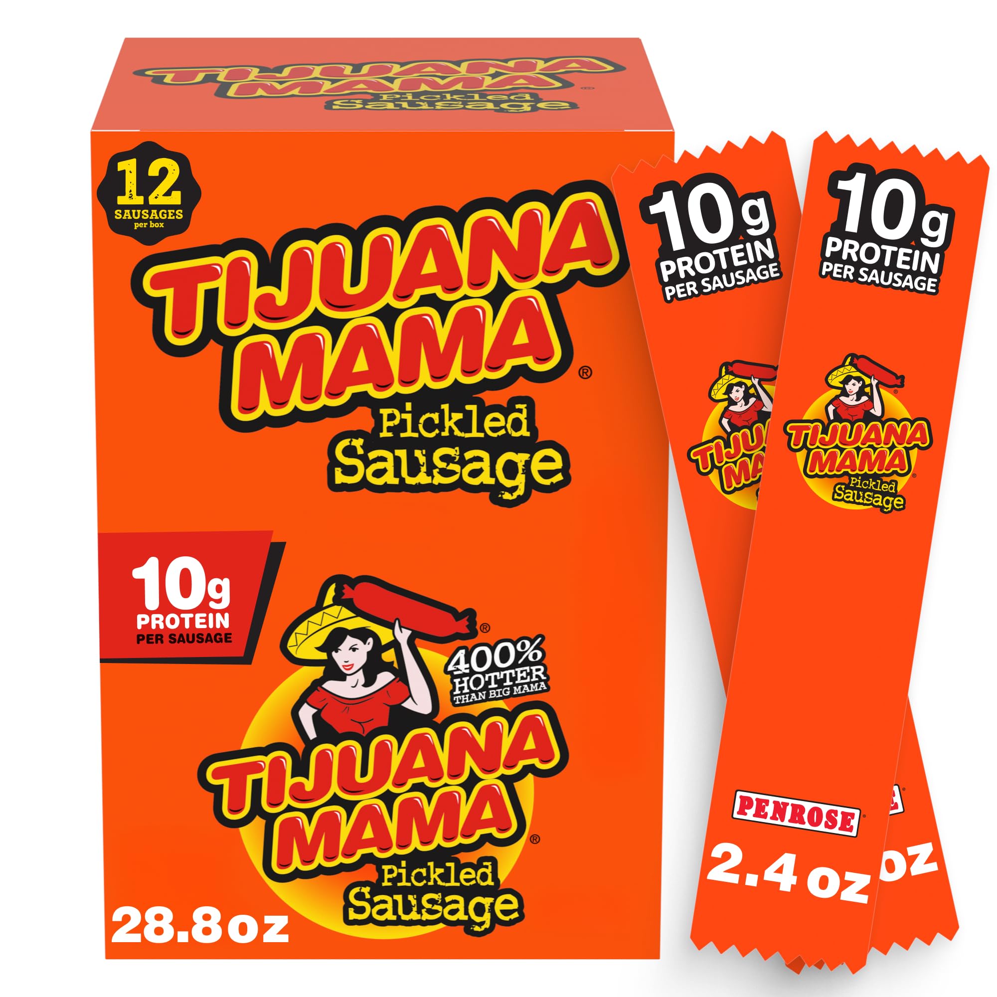 JorgeUSA161A0-29015 6個 Amazon.com: Penrose Tijuana Mama Pickled Sausages, 2.4 oz., 12
